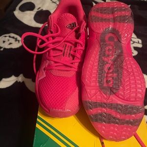 Size 2 1/2 kids adidas D.O.N issue 2C pink  kids sneakers